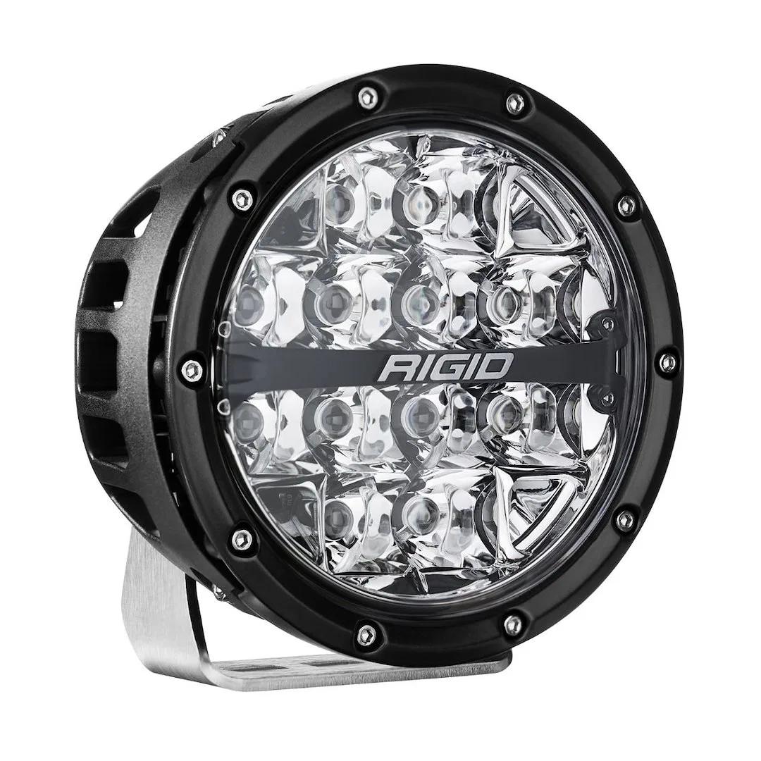 C36412 – RIGID IND Driving/ Fog Light, LED Bulb 6 Inch Round 72 Watt 5.1 AMP Draw Spot Beam 12-LED RGBW Backlighting ...